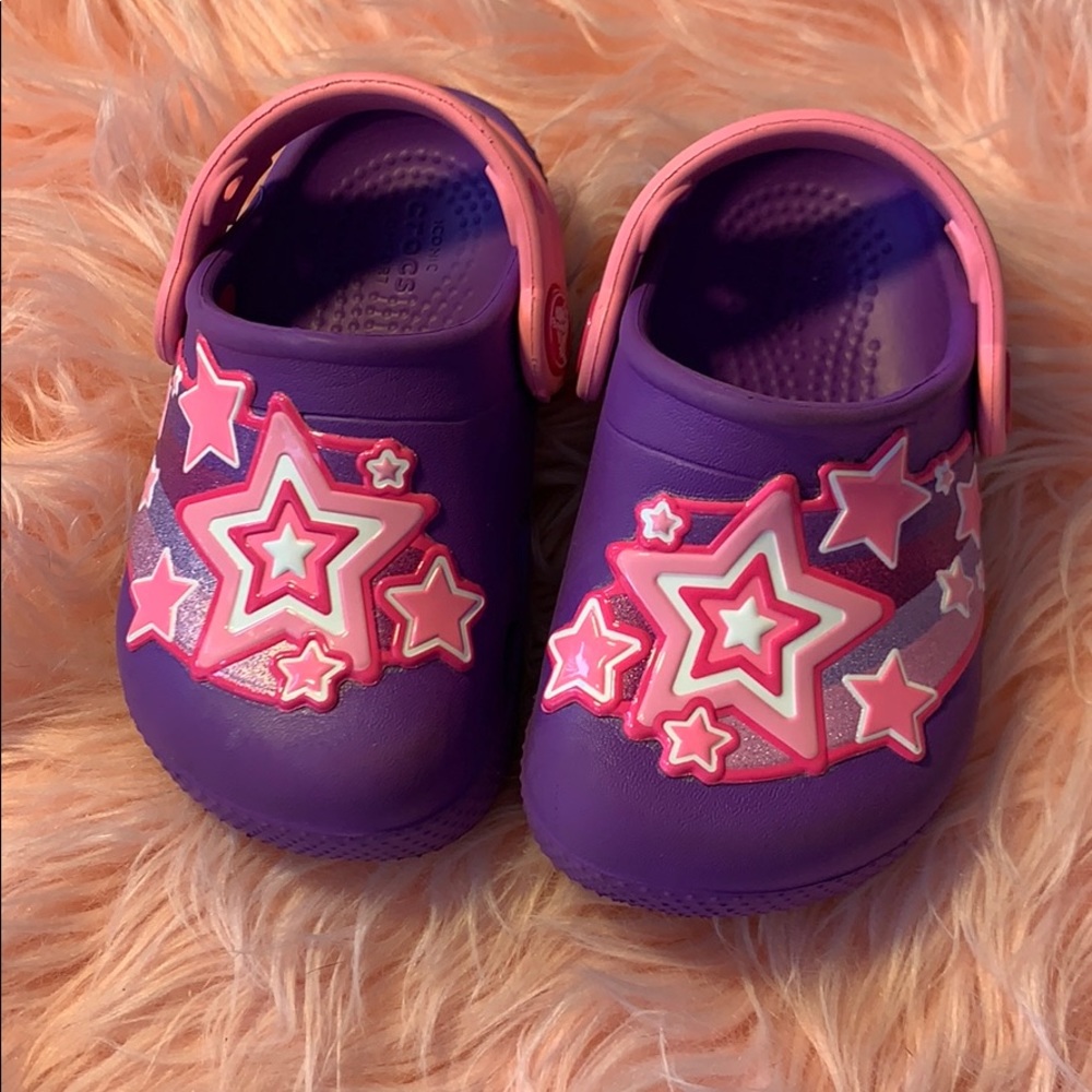 Crocs fun lab shooting stars clogs